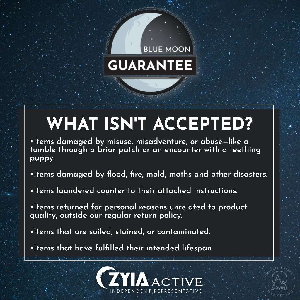 Zyia Blue Moon Guarantee, page 2.