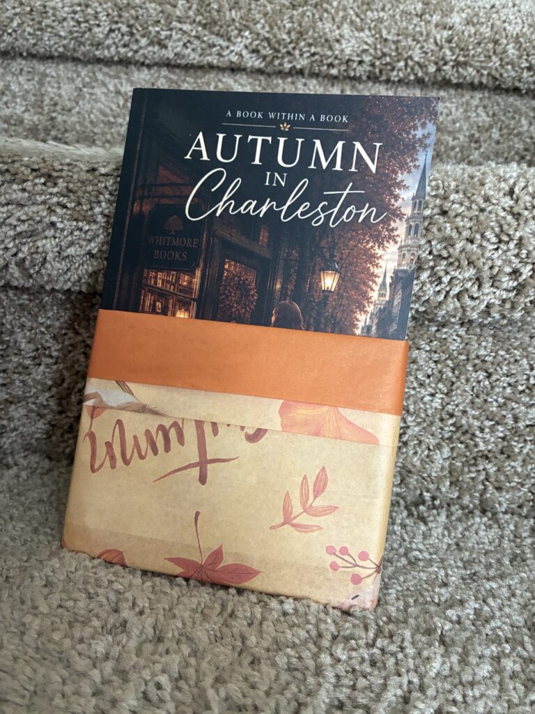 Autumn in Charleston by Ann Morrison, beautifully wrapped as part of a book PR package