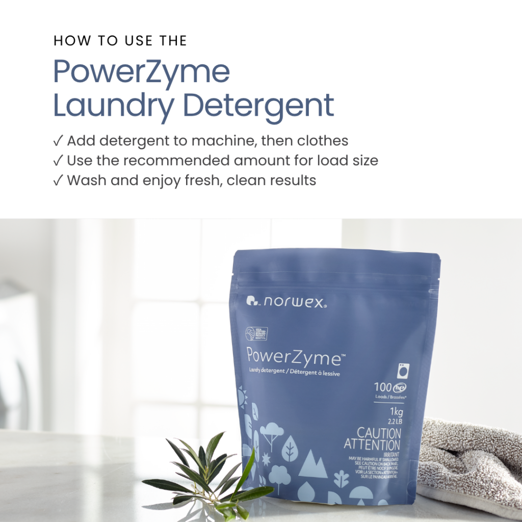 How to use Norwex PowerZyme Laundry Detergent
