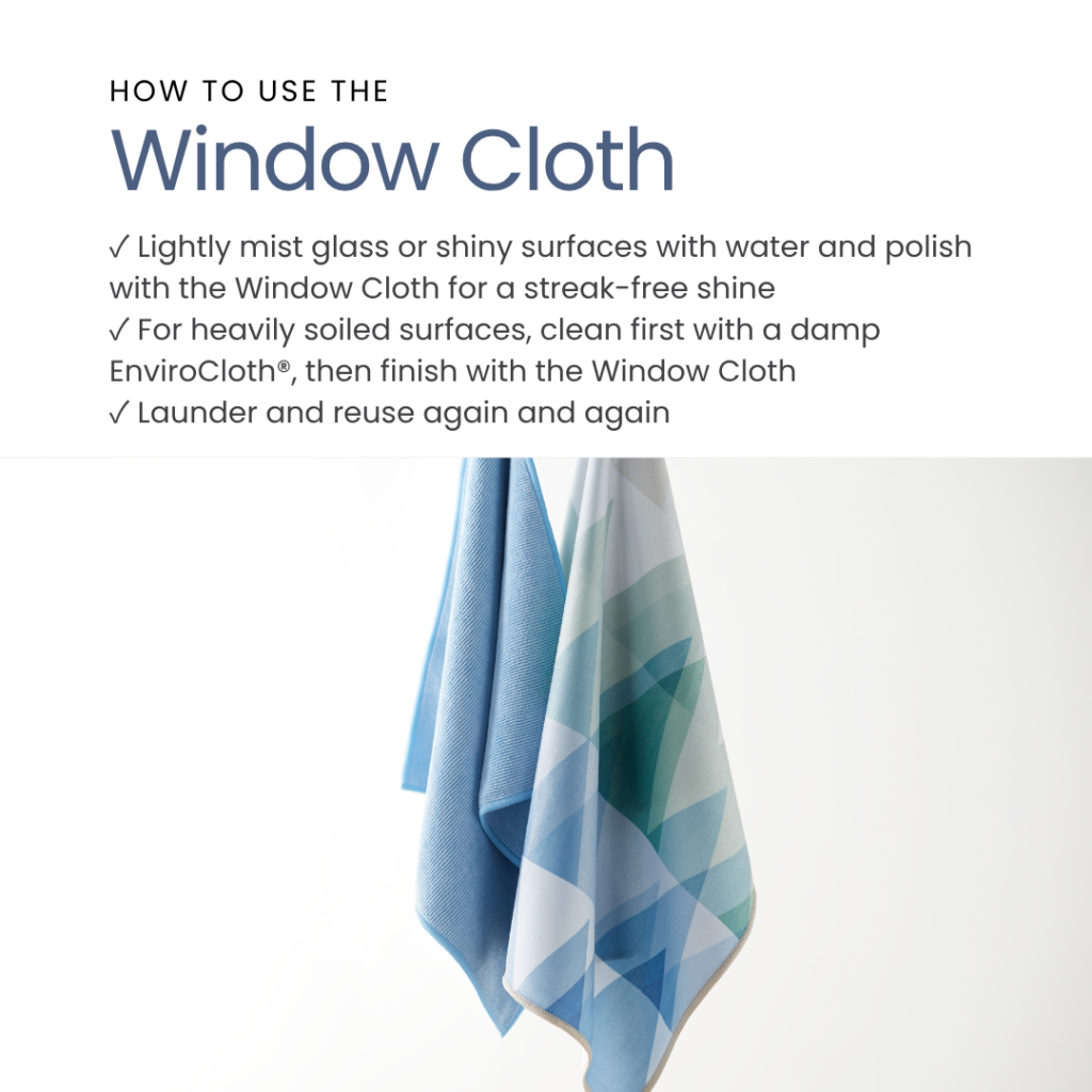 How to use the Norwex Window Cloth