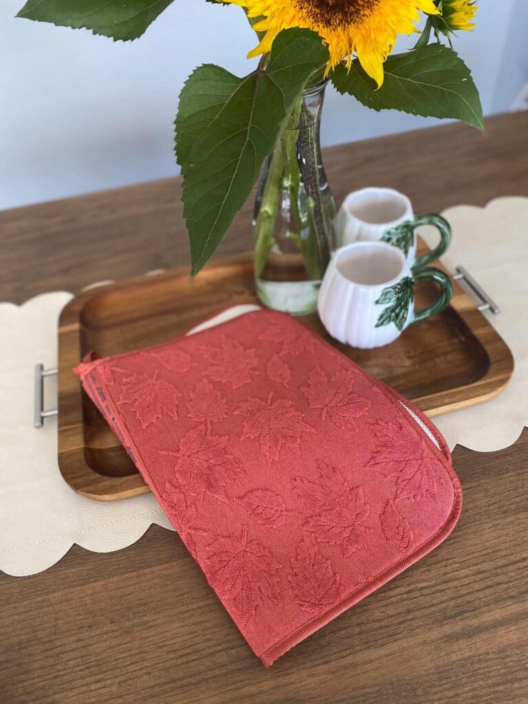 Limited-edition Norwex dish mat in a warm fall-inspired color