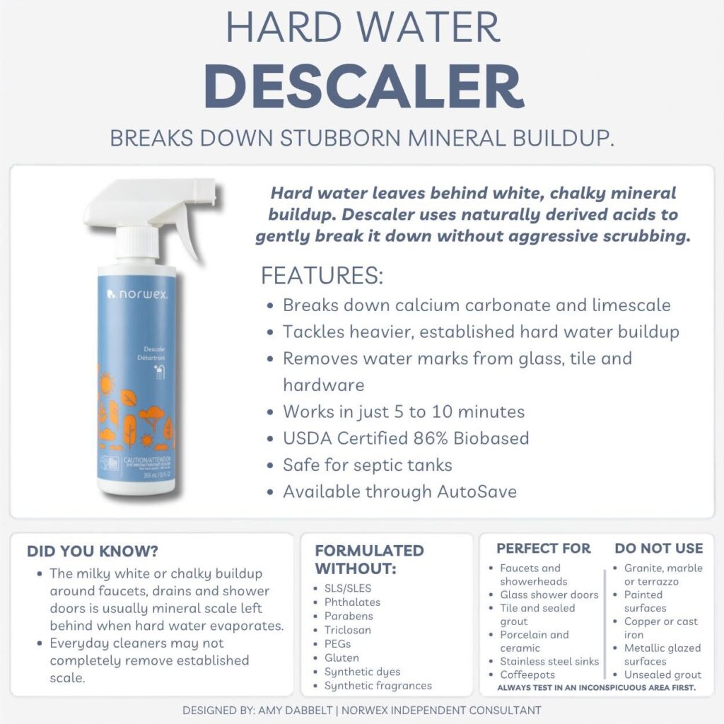 Norwex Descaler product information