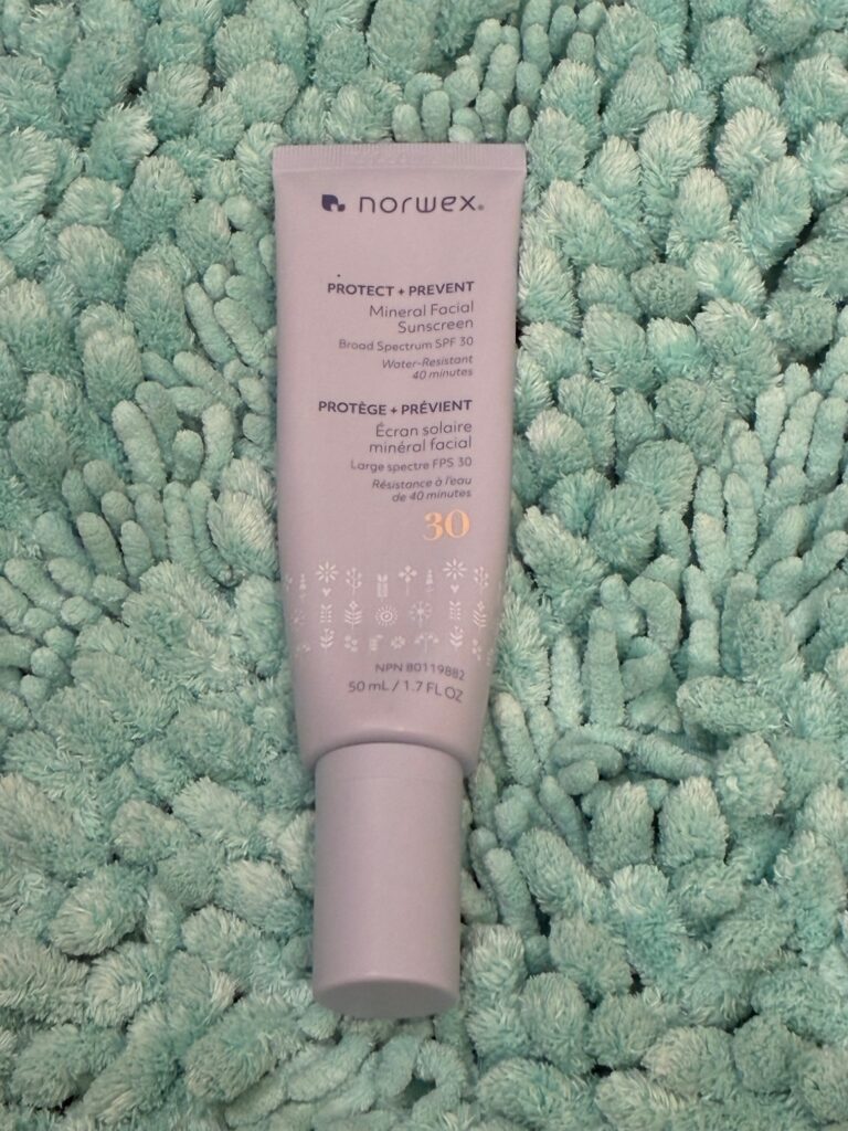 Norwex Protect and Prevent Mineral Facial Sunscreen.